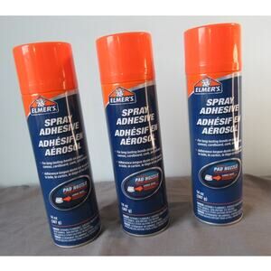 3) Cans Elmers Spray Adhesive- Multipurpose- Acid-free- 14 oz